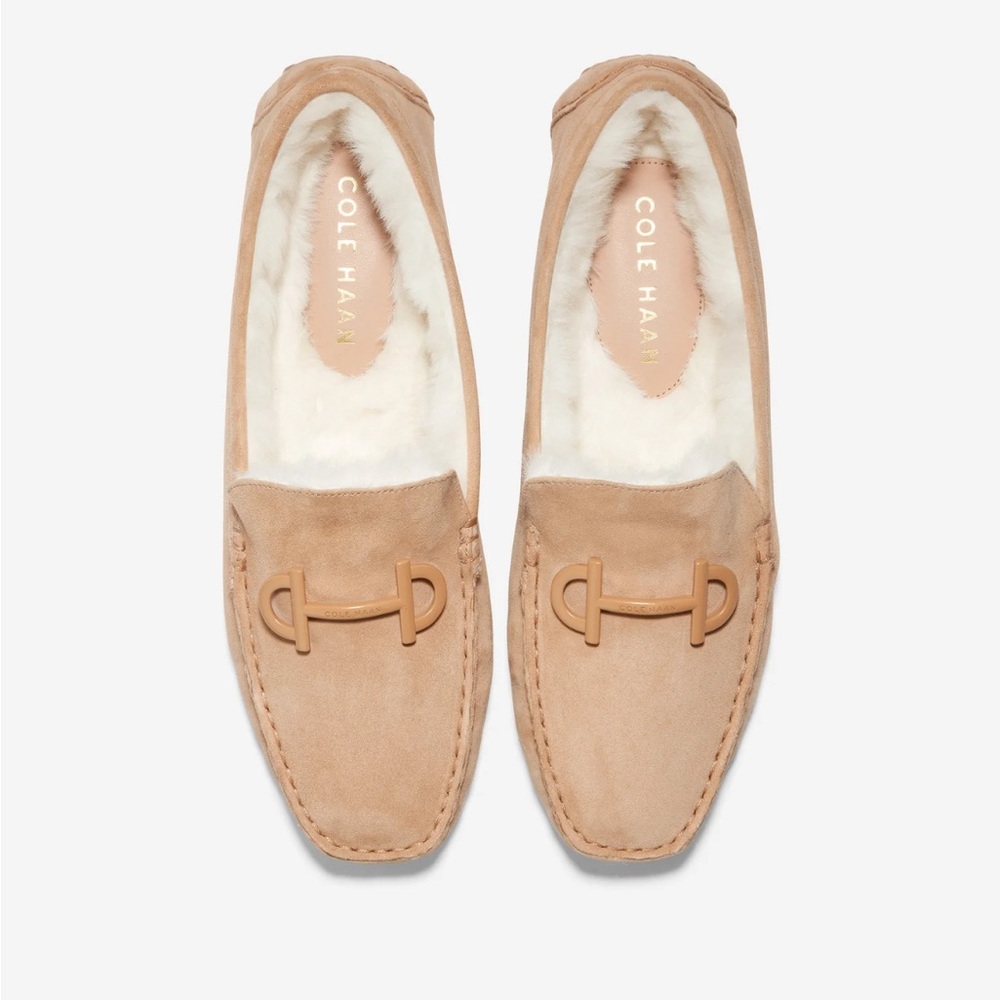 COLE HAAN • Brand New! 🎉• Tully Driving Shoe/Slippers • Faux fur lined • SZ 9.5